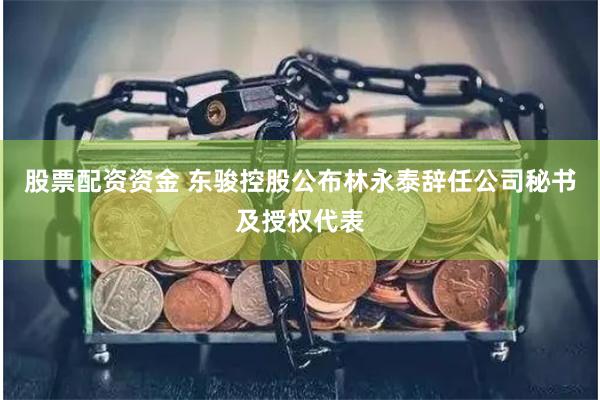 股票配资资金 东骏控股公布林永泰辞任公司秘书及授权代表