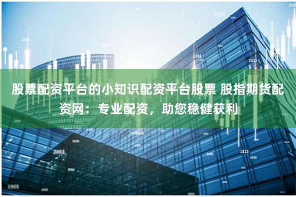 股票配资平台的小知识配资平台股票 股指期货配资网：专业配资，助您稳健获利